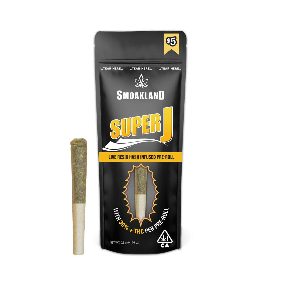 Super J - Durban Poison (S) Infused 0.5g Pre-Roll