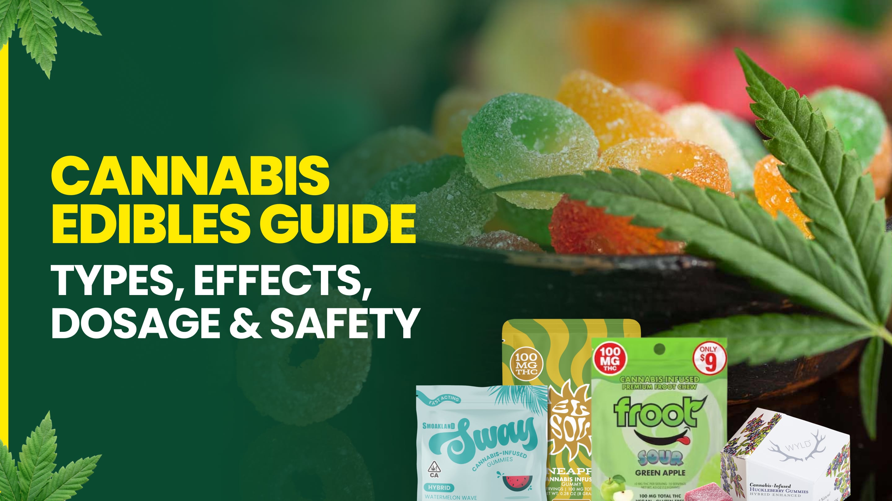 Cannabis Edibles Guide – Types, Effects, Dosage & Safety