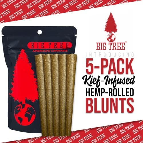 Big Tree - After Party - Kief Infused Hemp Blunts (5 Pack)