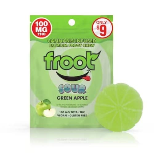 Froot Gummy - Sour Green Apple Single Dose 100mg