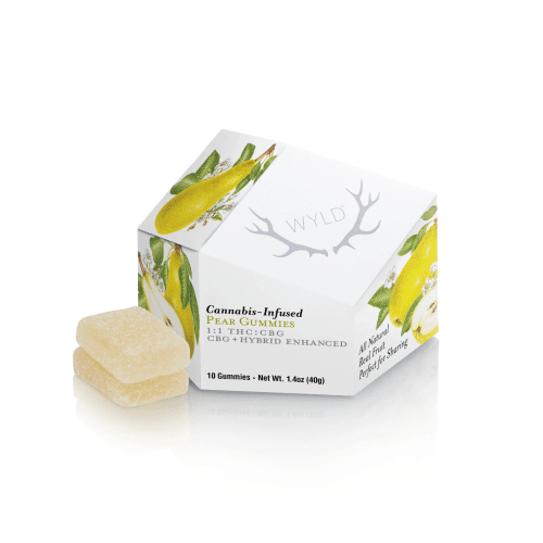 Wyld Pear Gummies - Hybrid Enhanced - 100mg